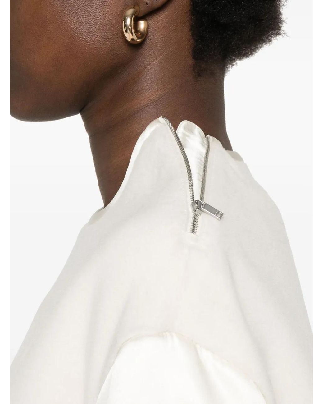Jil Sander White Virgin Wool Top