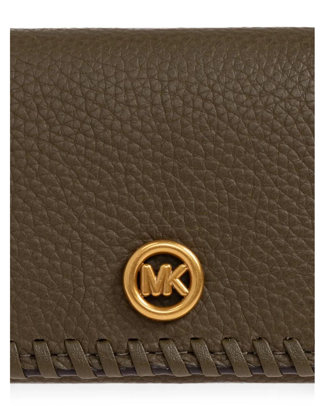 MICHAEL Michael Kors Brown Logo-Plaque Leather Wallet