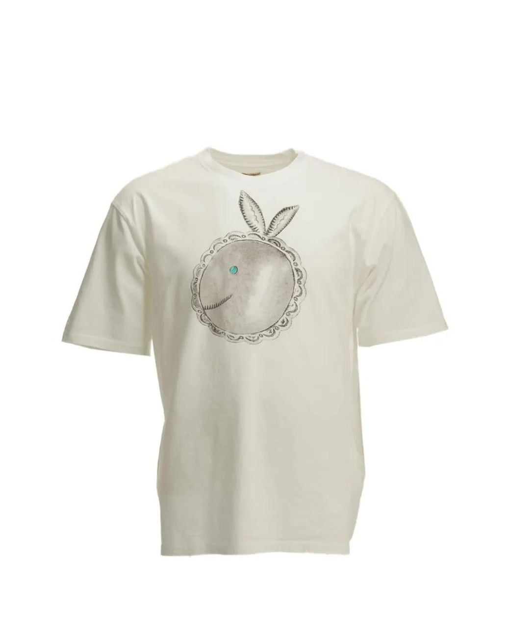 Kapital White Graphic-Print Cotton T-Shirt for men