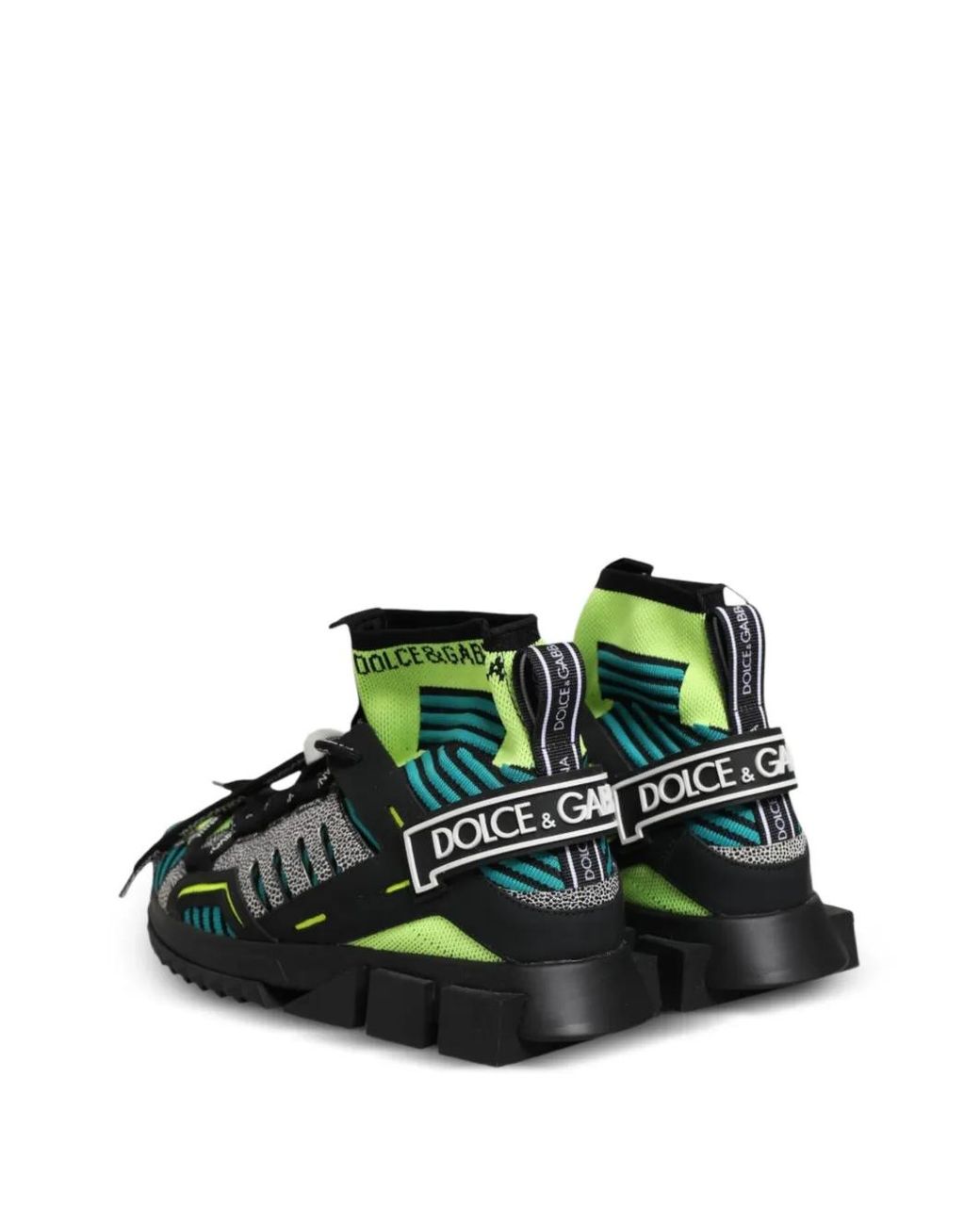 Dolce & Gabbana Green Sorrento Panelled Sneakers for men