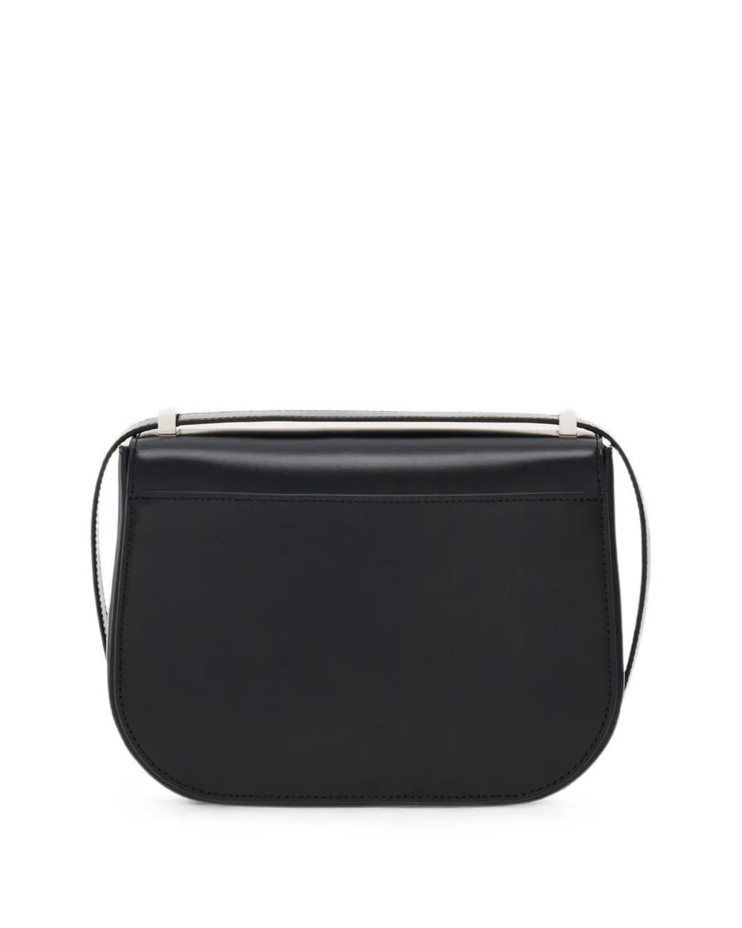Ferragamo Black Double Gancini North-South Crossbody Bag (Xs)