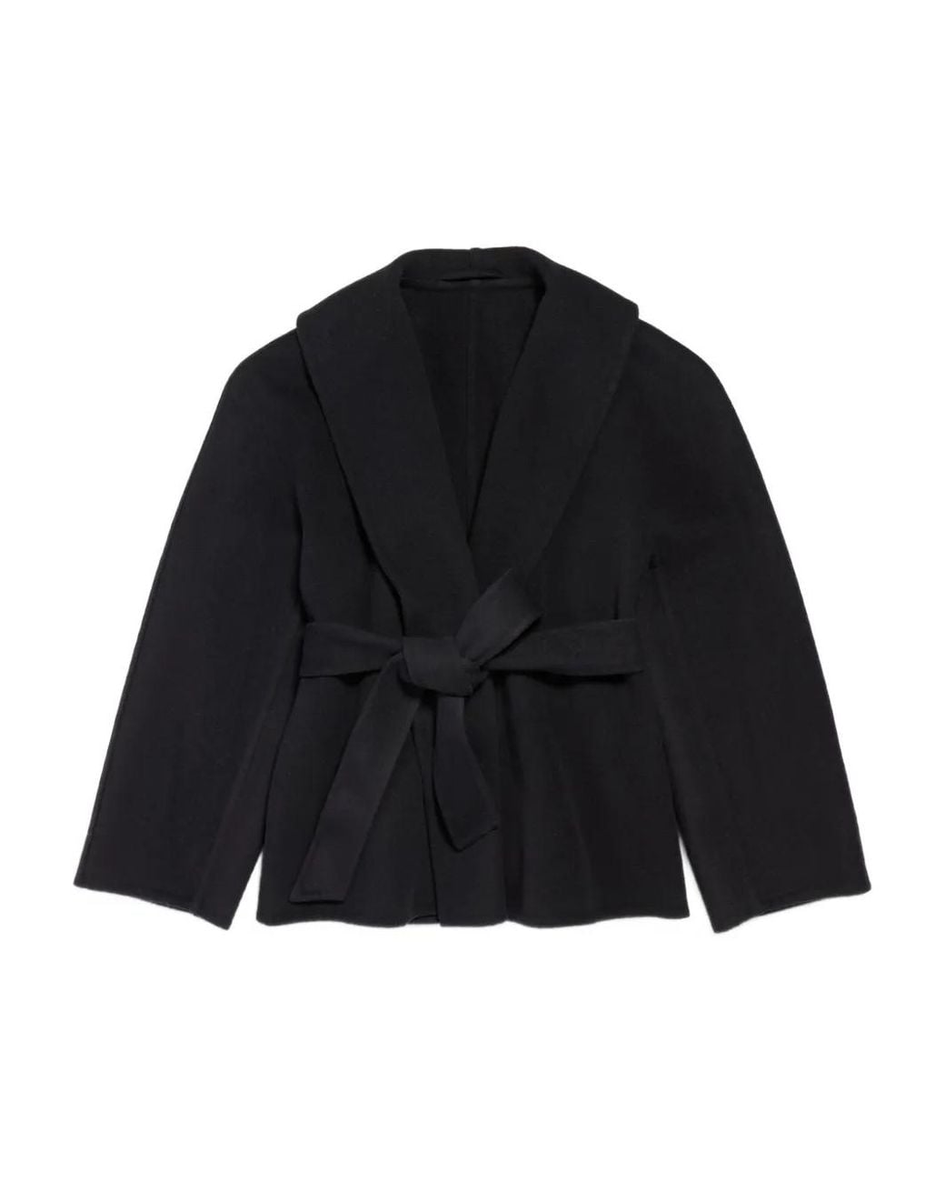 Balenciaga Black Belted Wrapped Jacket