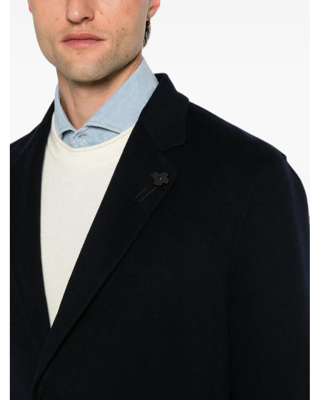 Abrigo Con Botones Lardini de hombre de color Blue