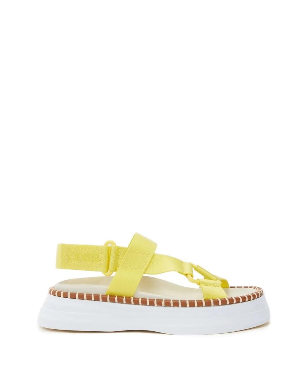 Odissi Yellow Kim Open-Toe Straps Sandals