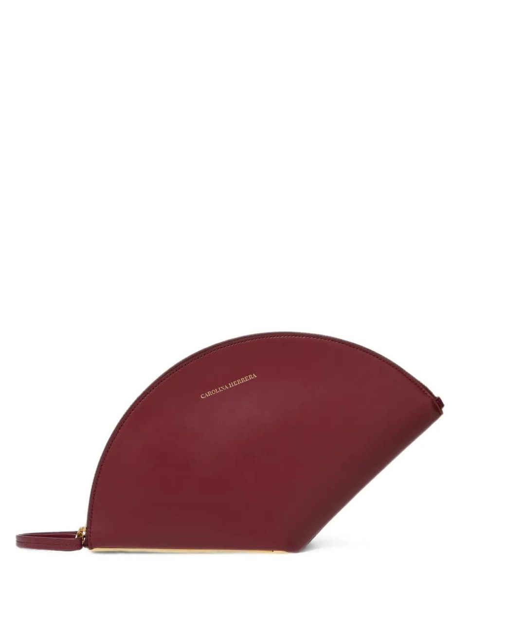 Carolina Herrera Red Consuelo Leather Clutch