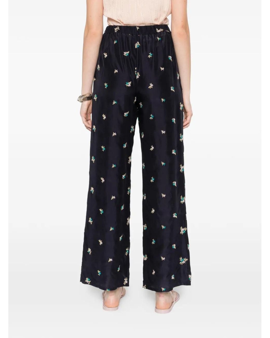 Forte_forte Blue Floral Trousers