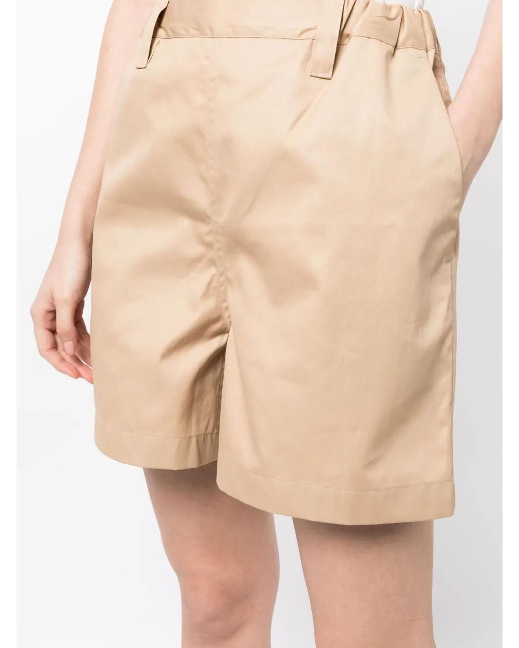Sofie D'Hoore Natural Elasticated-Waist Cotton Shorts