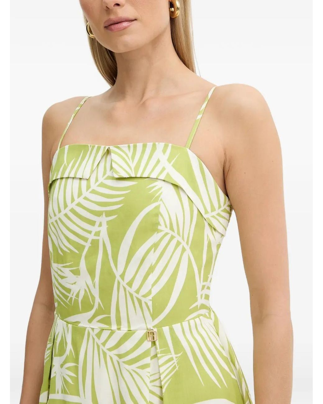 Fracomina Yellow Kleid mit floralem Print