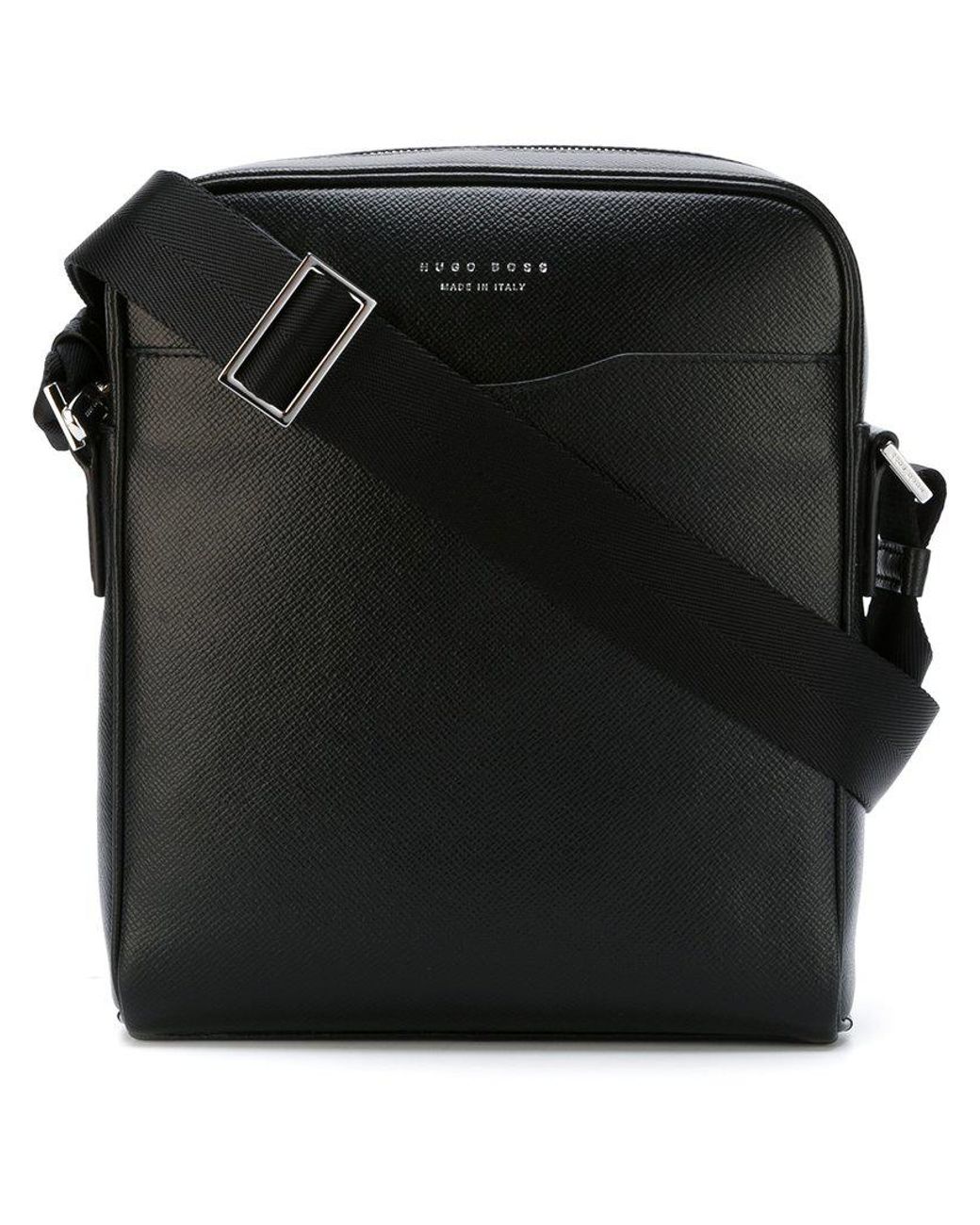 BOSS by HUGO BOSS 'signature Ns Zip' Messenger Bag in Black for Men