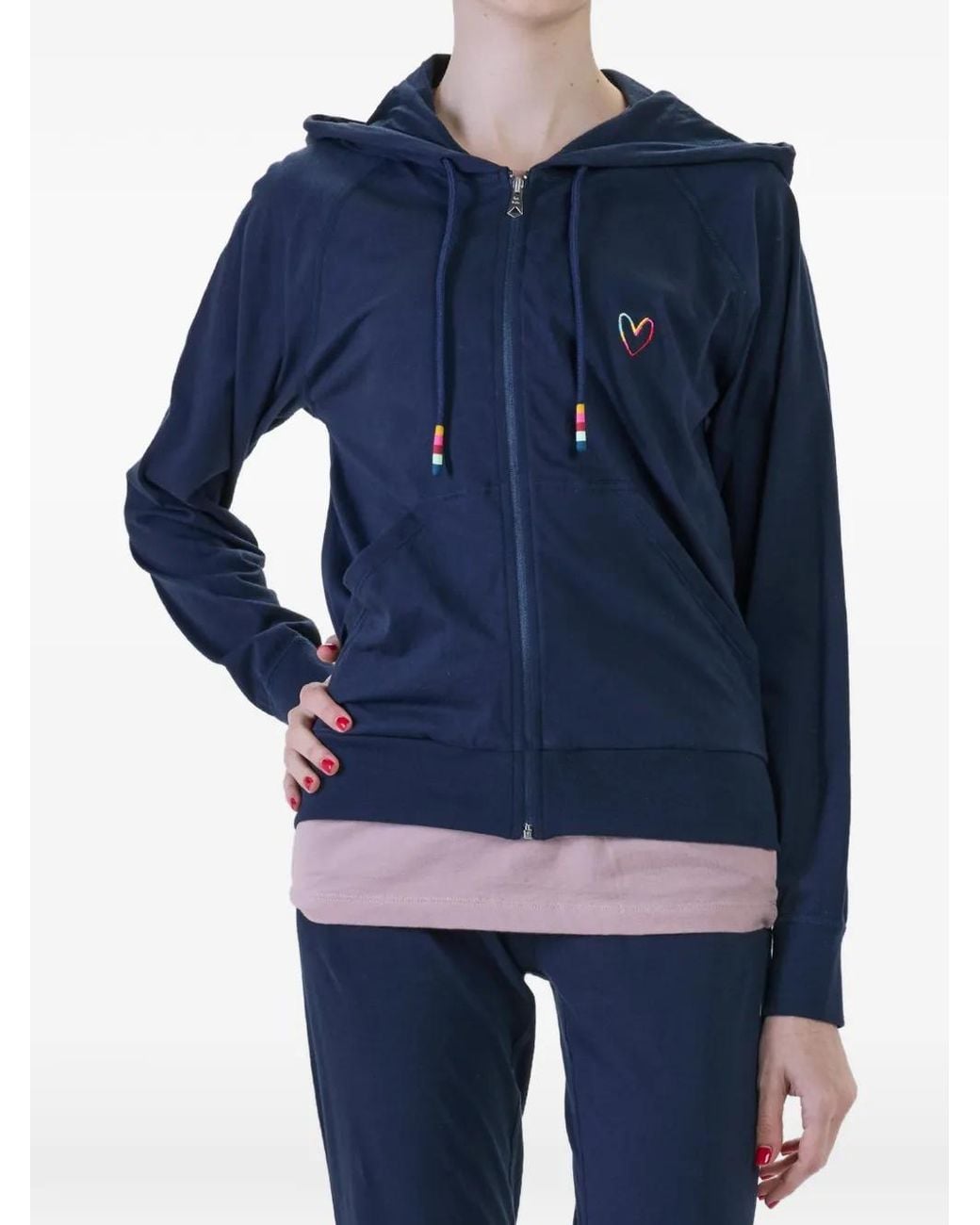 Paul Smith Blue Swirl Heart Hoodie