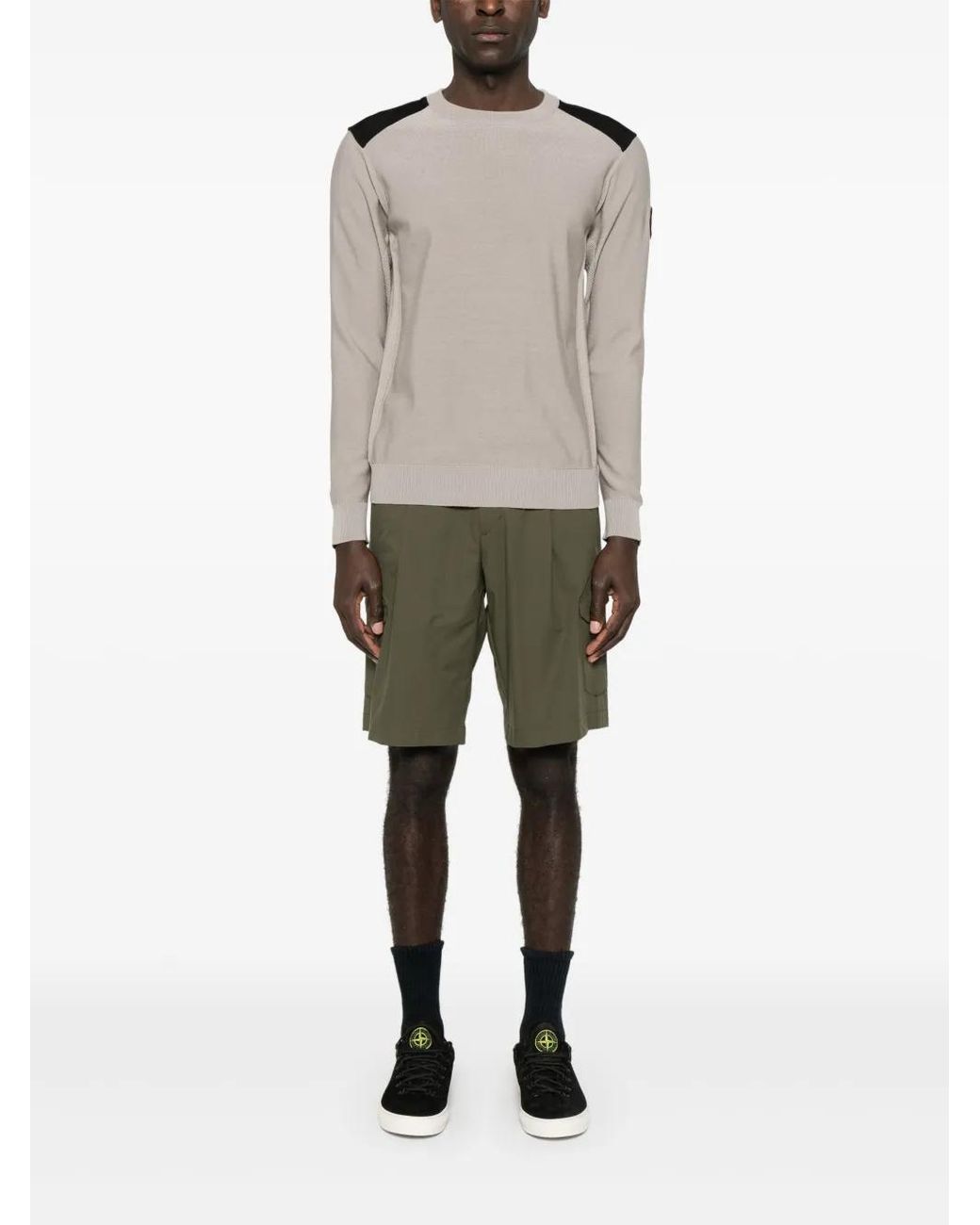 Herno Green Lightweight Polyester Shorts for men
