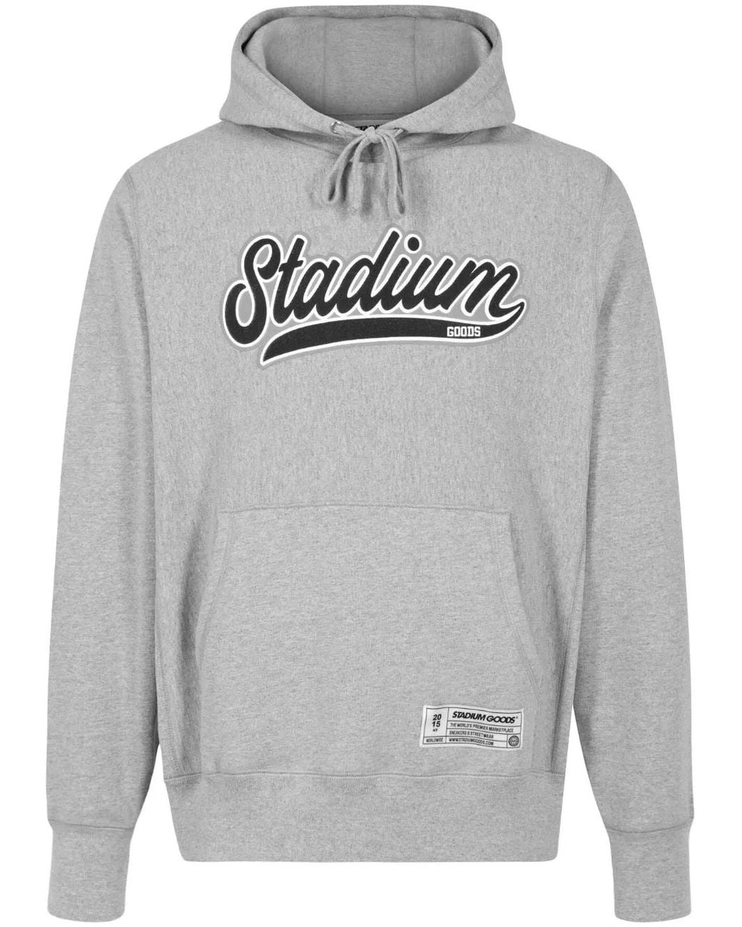 Stadium Goods Gray Script Logo Hoodie
