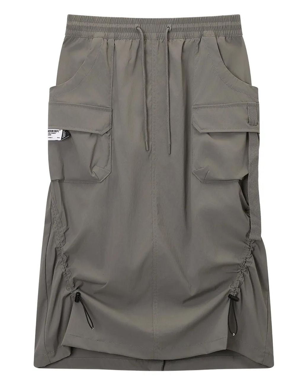 Musium Div. Gray Utility-Pocket Midi Skirt