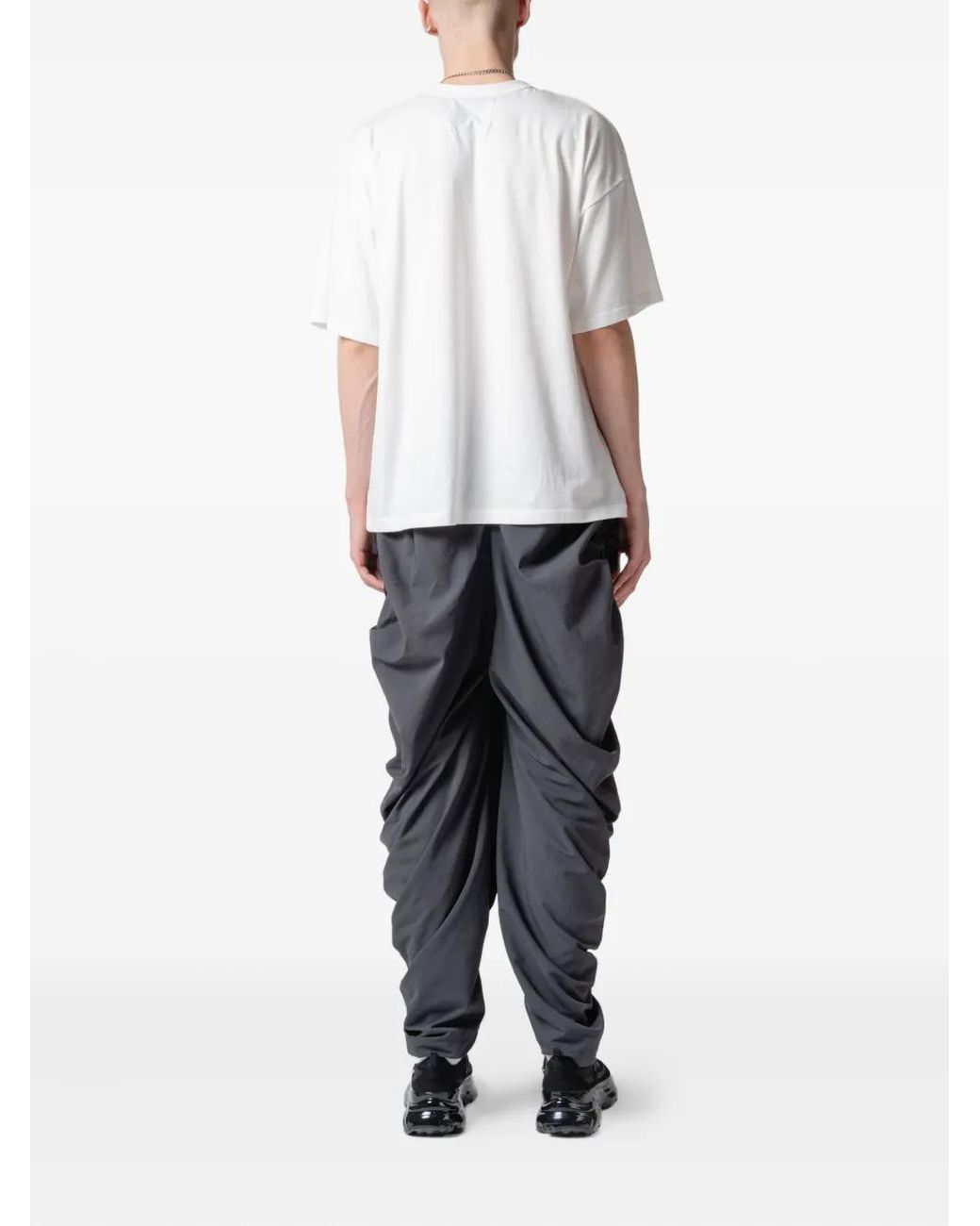 Yoshio Kubo White Logo-Print Cotton T-Shirt
