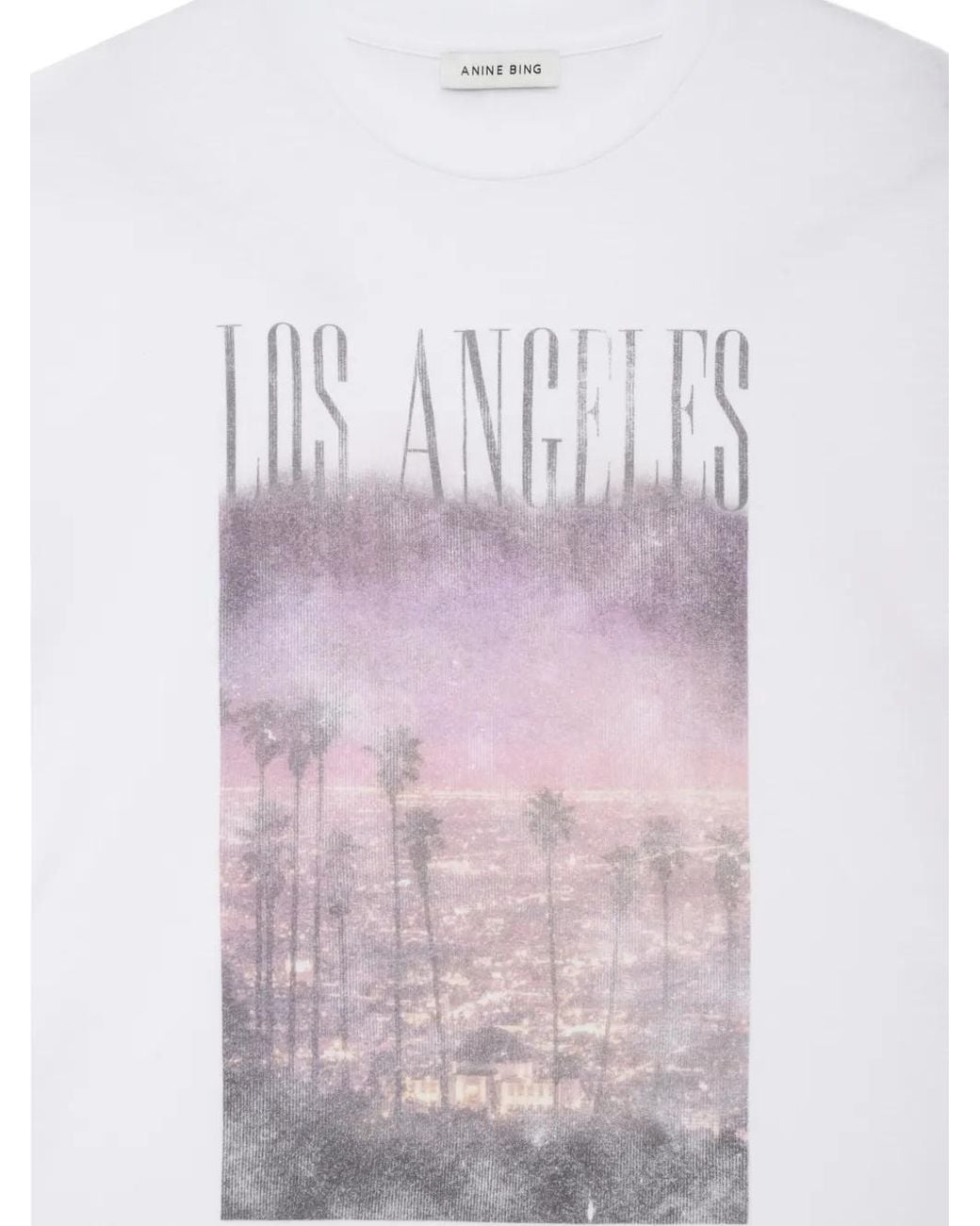Anine Bing White Cade Tee Los Angeles