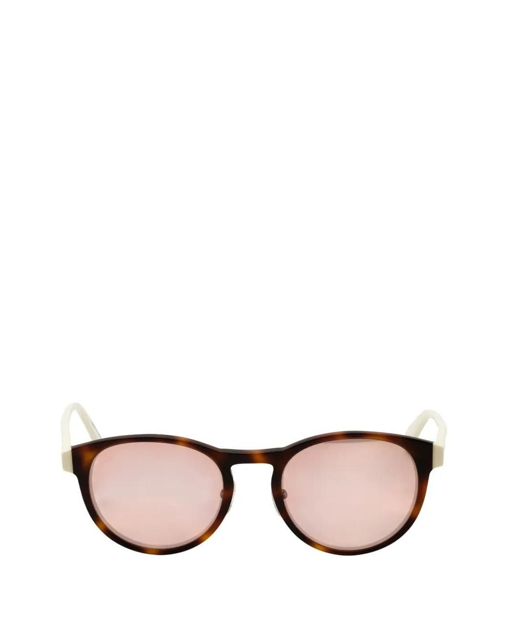 Adidas Brown Tortoiseshell-Effect Round-Frame Sunglasses