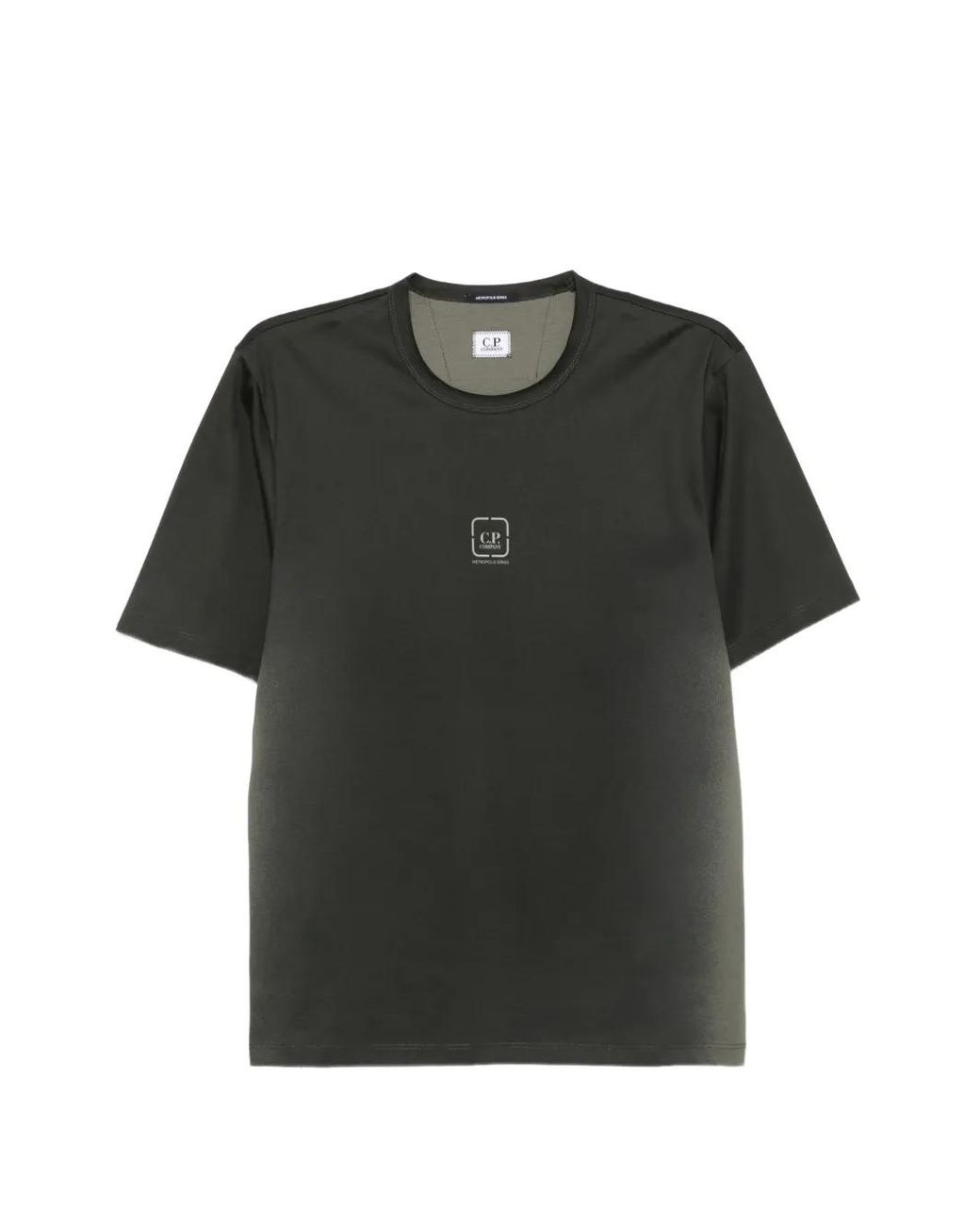 C P Company Black Metropolis Series Logo-Print T-Shirt for men