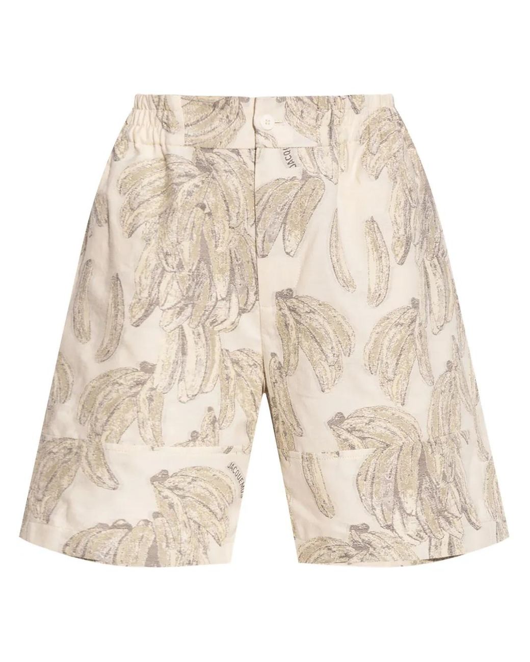 Jacquemus Natural Graphic-Print Shorts