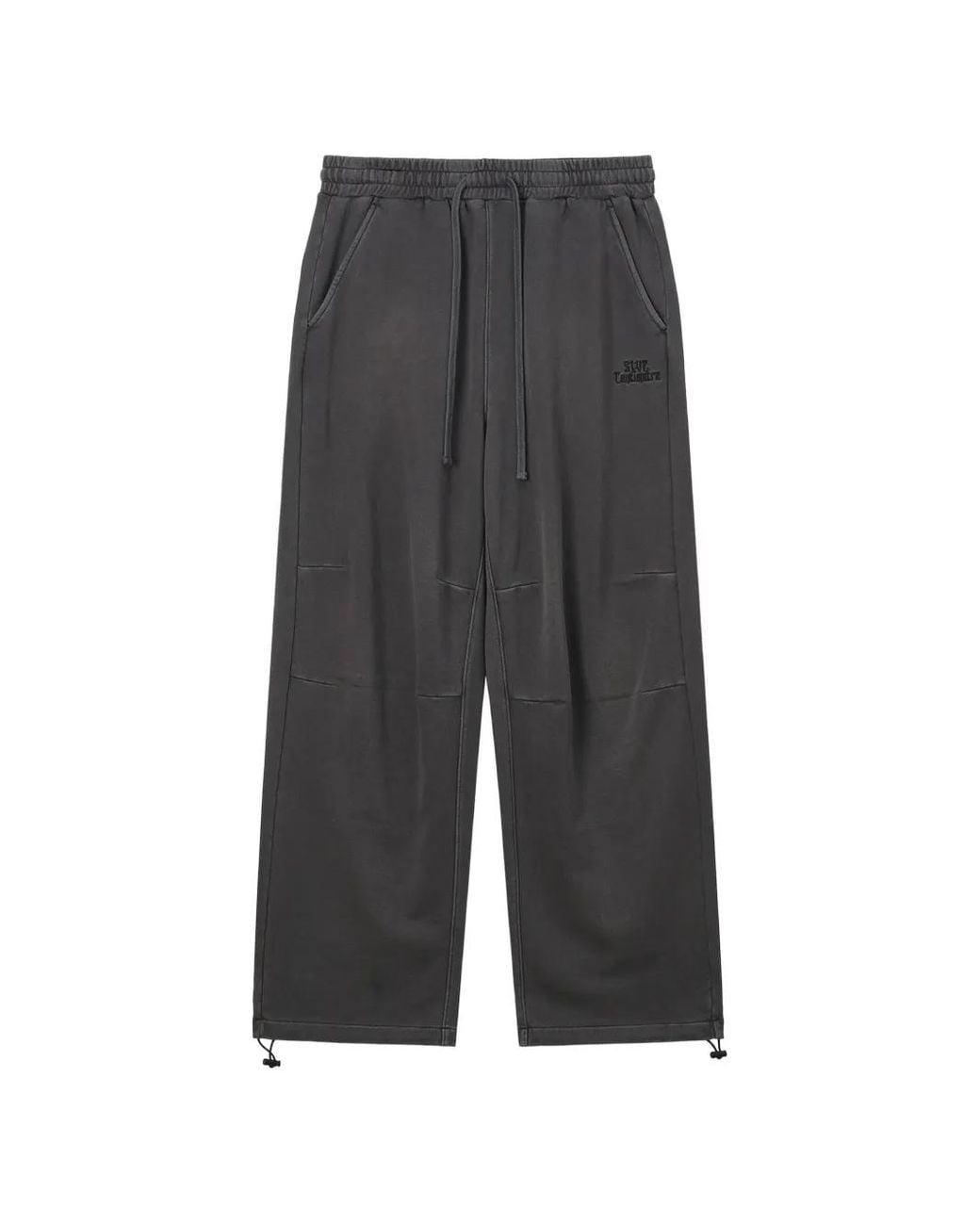FIVE CM Gray Logo-Embroidered Drawstring Track Pants for men