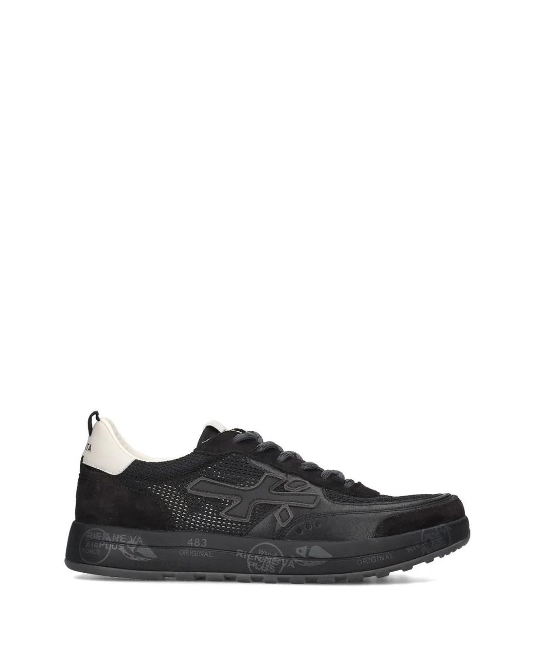Premiata Black Nous Sneakers for men