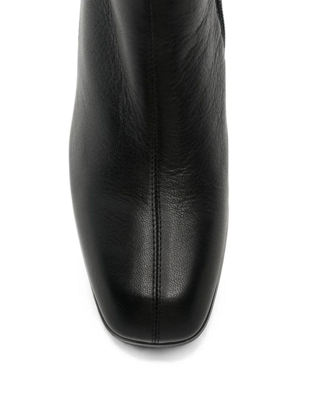 SERGIO MORETTI FIRENZE Black Square-Toe Ankle Boots
