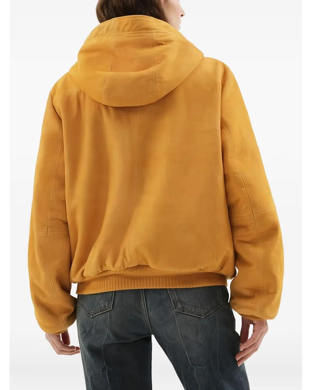 1989 STUDIO Yellow Hooded Zip-Up Jacket