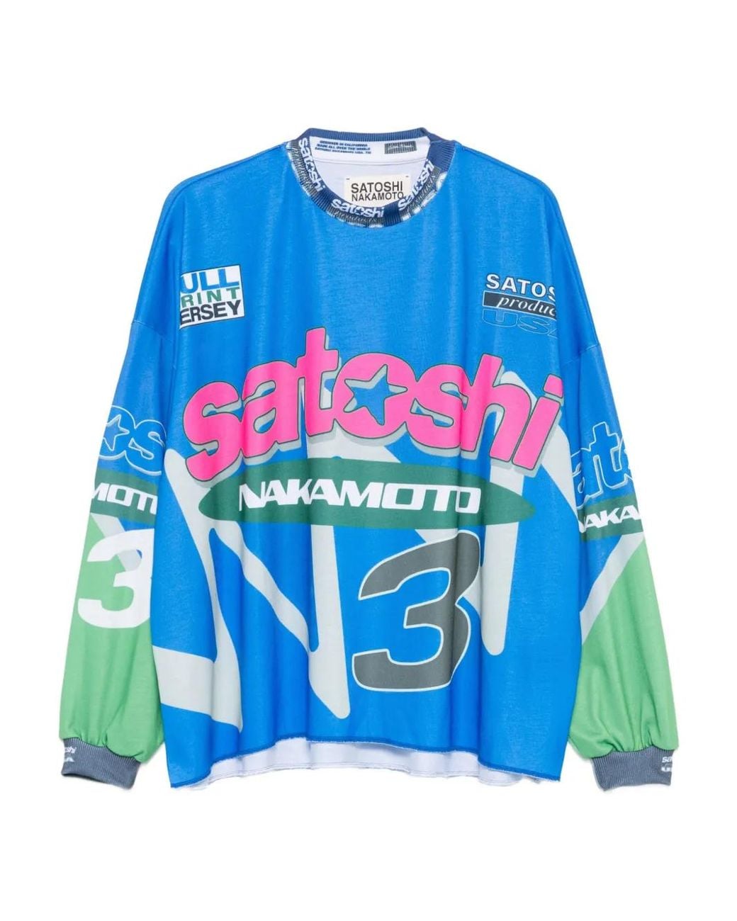 Satoshi Nakamoto Graphic-Print T-Shirt in Blue for Men | Lyst