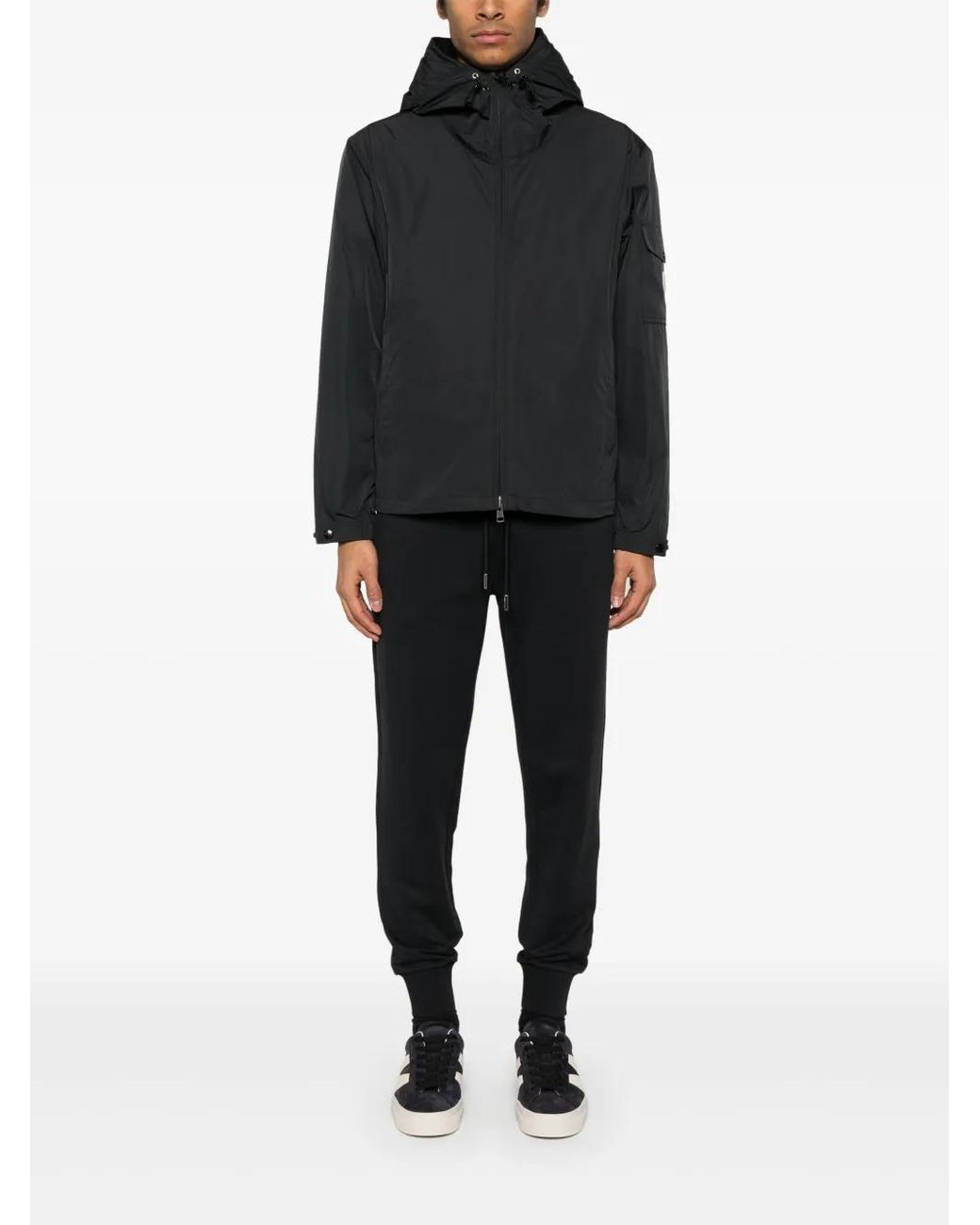 Moncler Black Coats for men