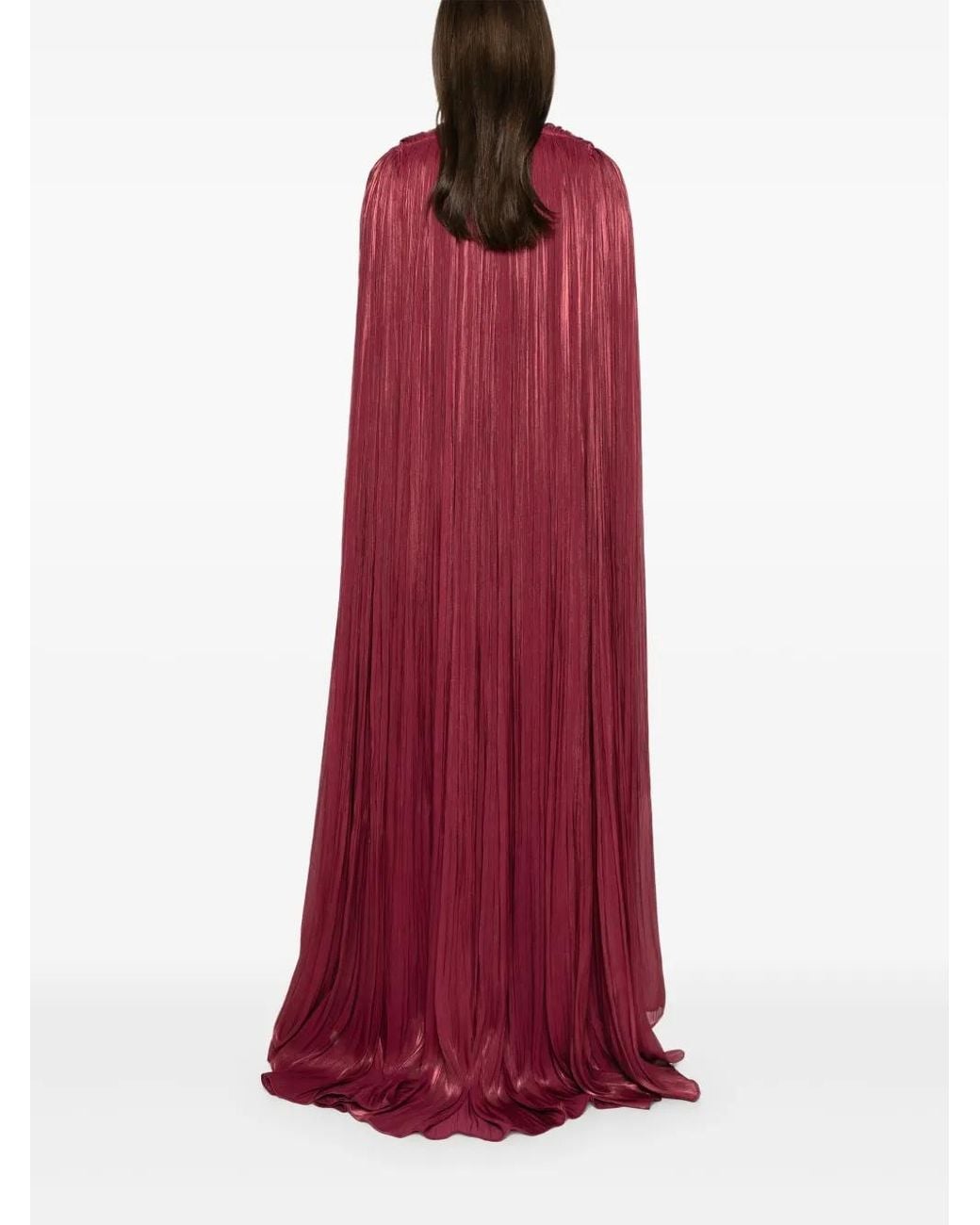 Ana Radu Layered Plissé Gown