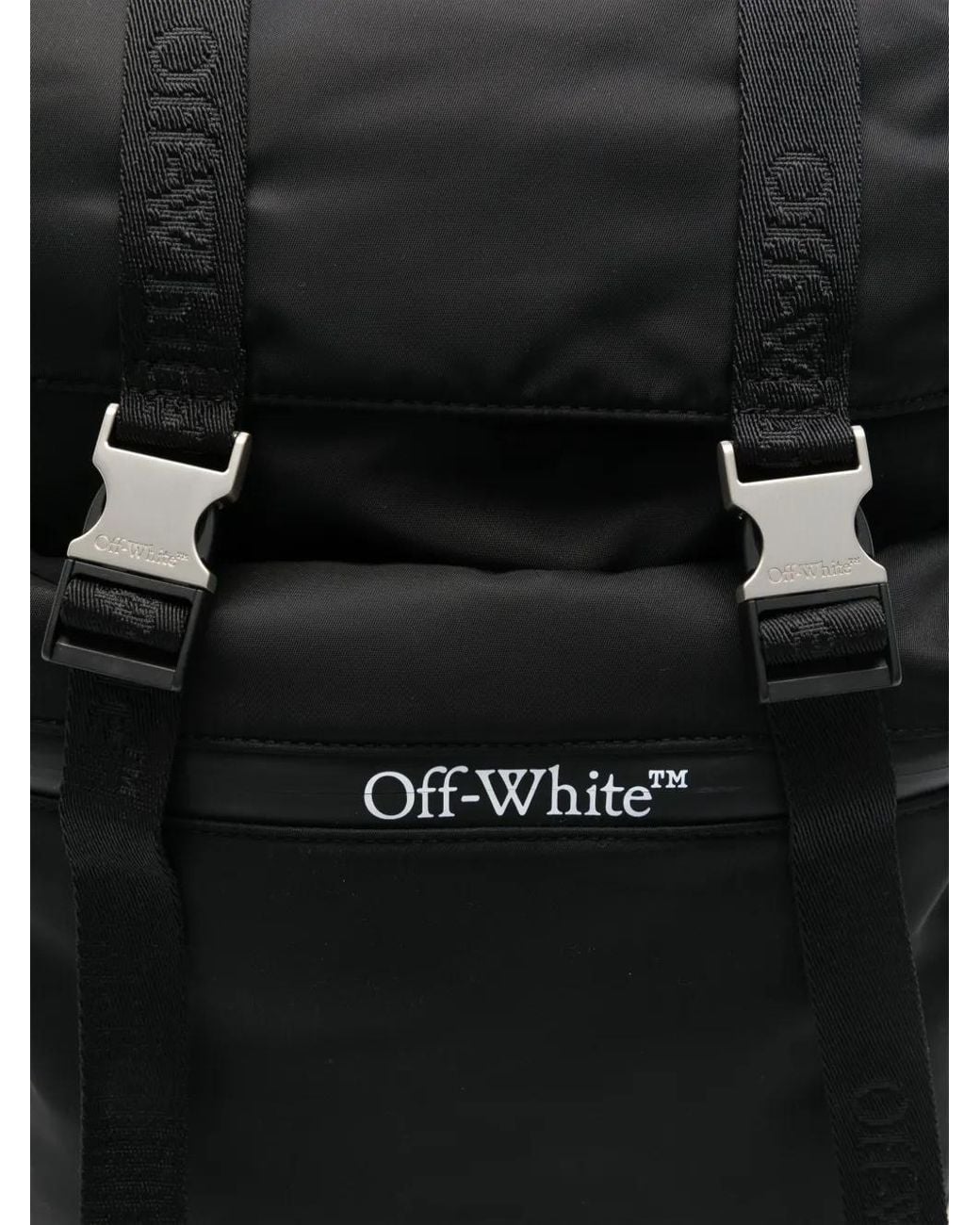 Off-White c/o Virgil Abloh Black Outdoor Nylon Backpack for men