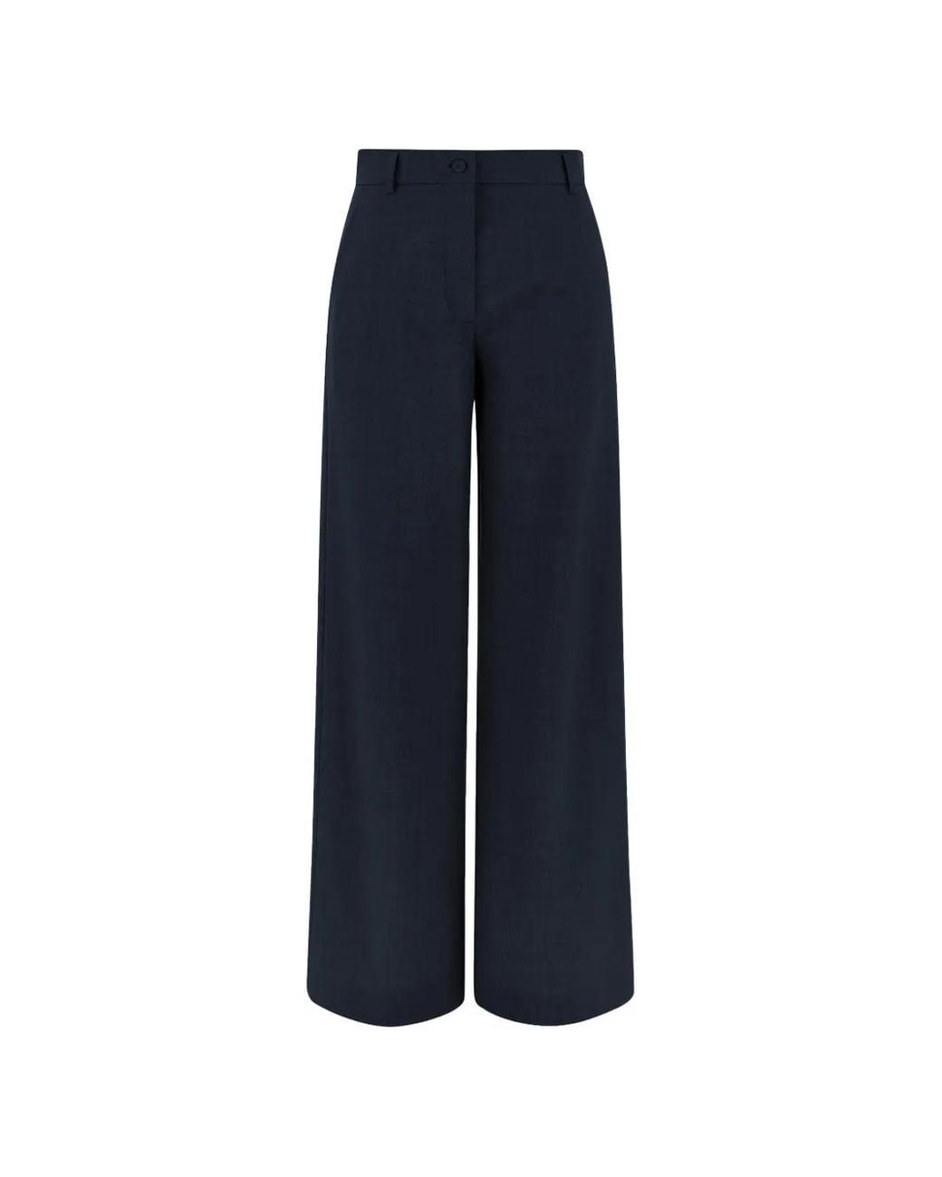 Paul & Shark Blue High-Waisted Palazzo Pants
