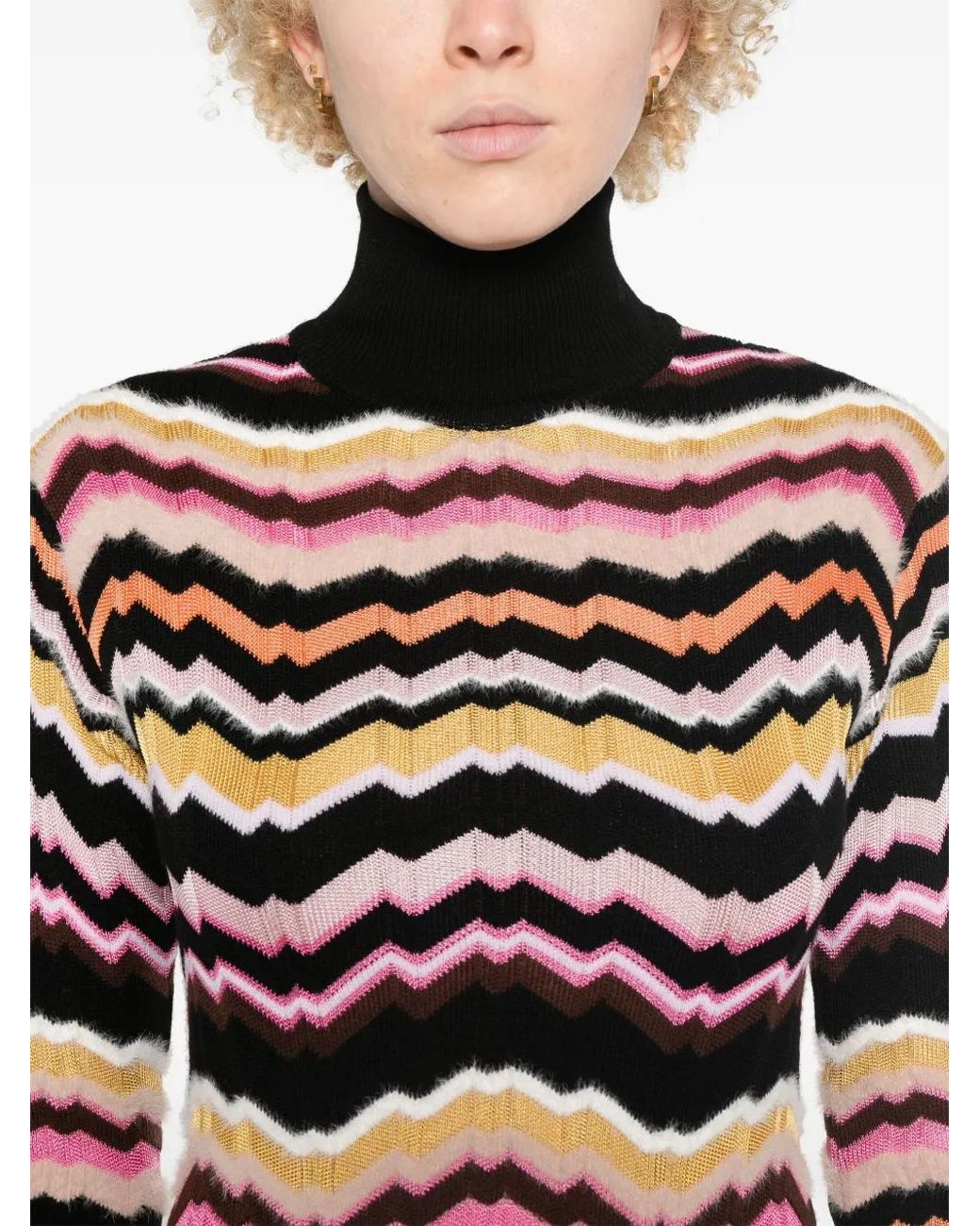 Missoni White Viscose Wool Polyamide Mini Dress