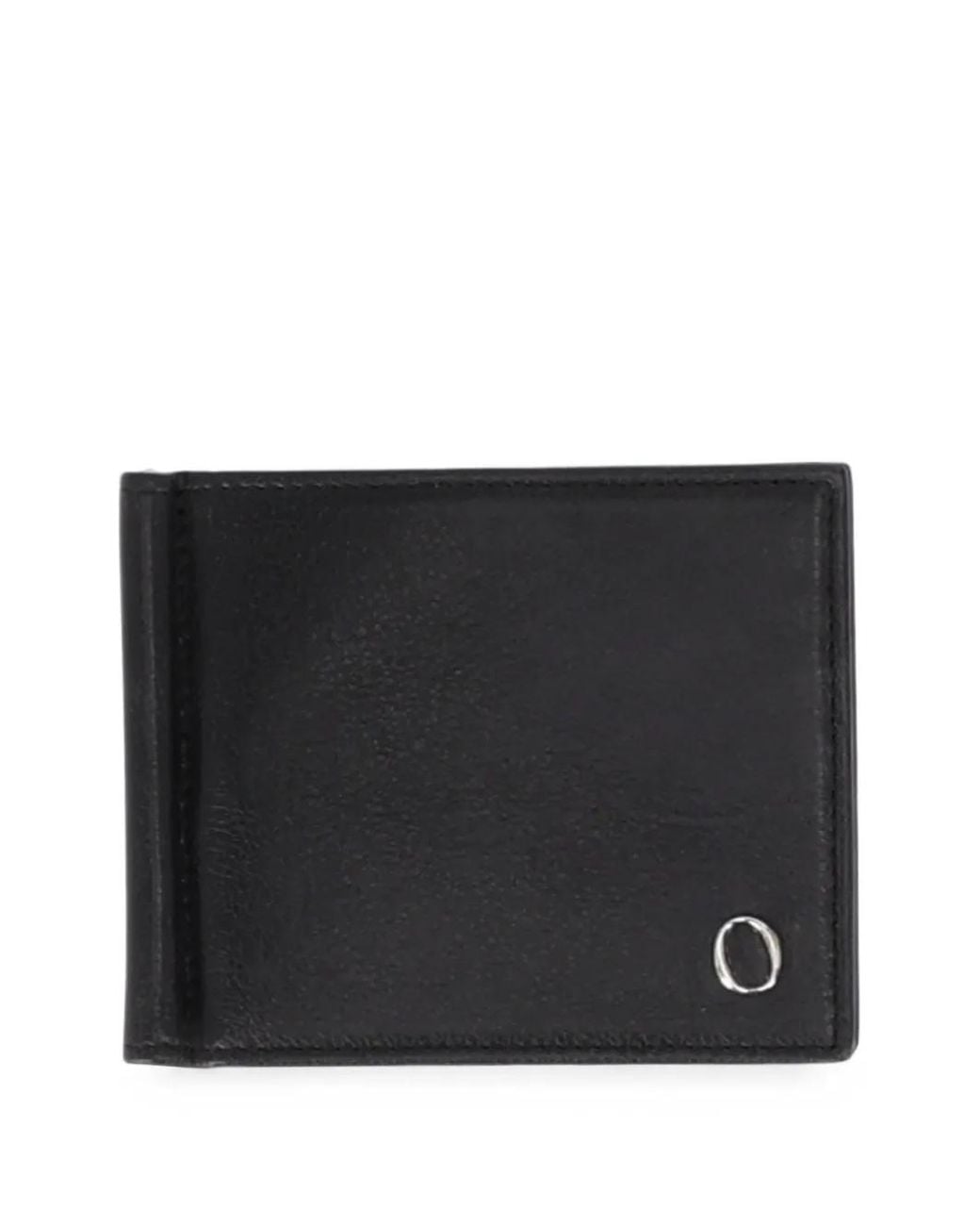 Orciani Black Lagoon Logo-Plaque Bifold Wallet for men
