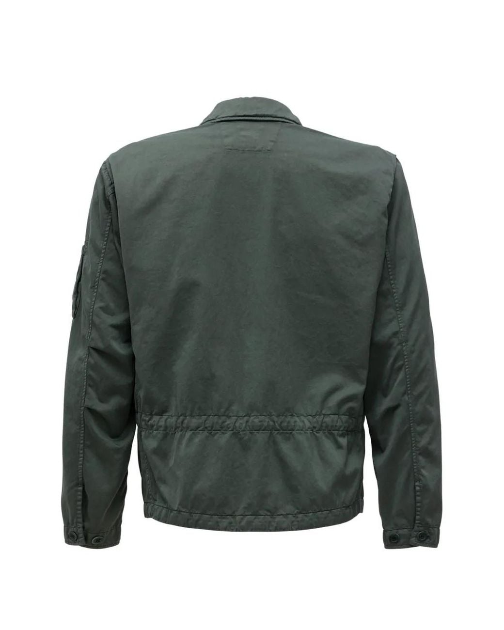 C P Company Green Veste À Patch Logo for men