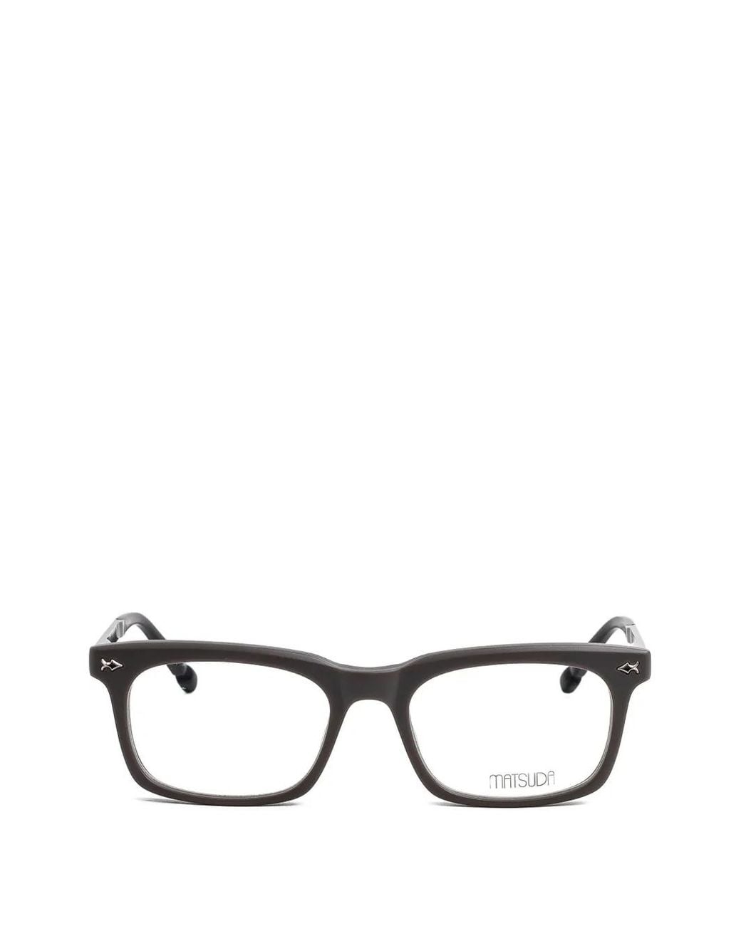 Matsuda Gray M2078 Square-Frame Glasses