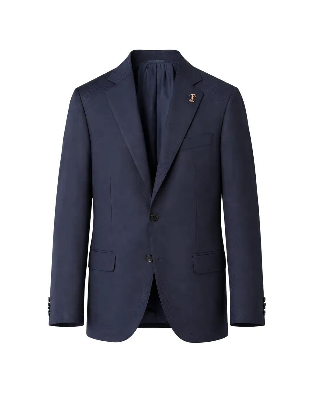 Pal Zileri Blue Veste À Simple Boutonnage Et Pin Logo for men