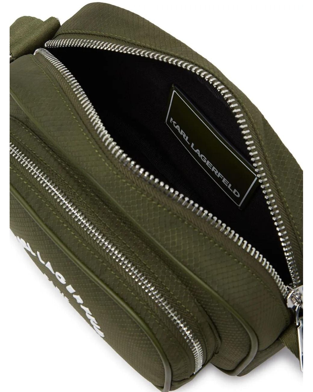 Karl Lagerfeld Green Rue St-Guillaume Crossbody Bag for men