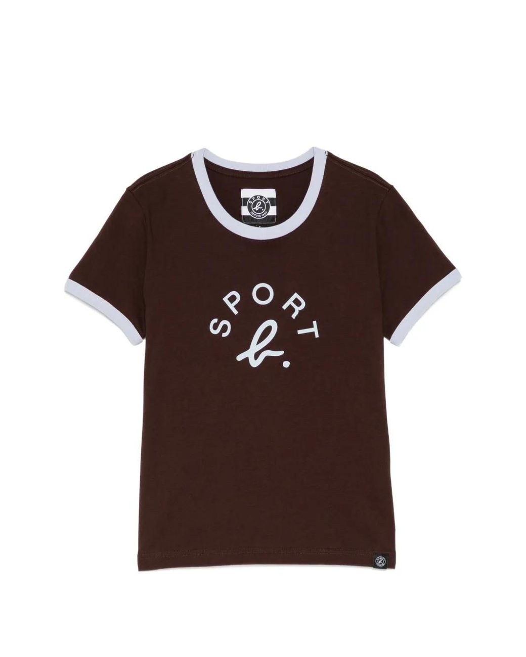 SPORT b. by agnès b. Brown Logo-Print T-Shirt
