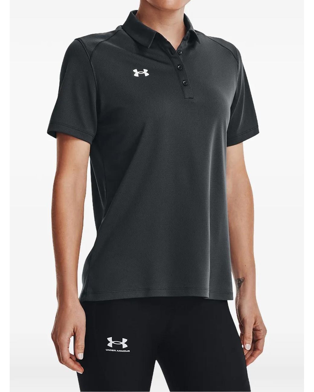 Under Armour Black Tech Team Polo Shirt