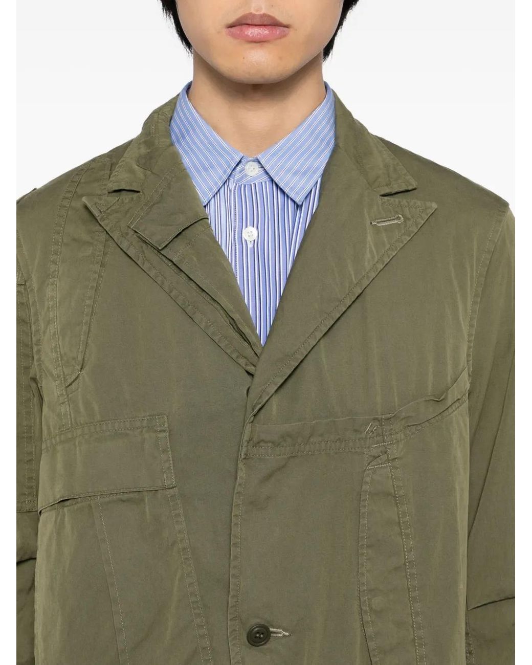 Junya Watanabe Green Multi-Pocket Jacket for men