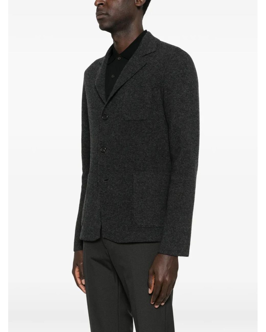 Prada Black Button-Fastening Cardigan for men