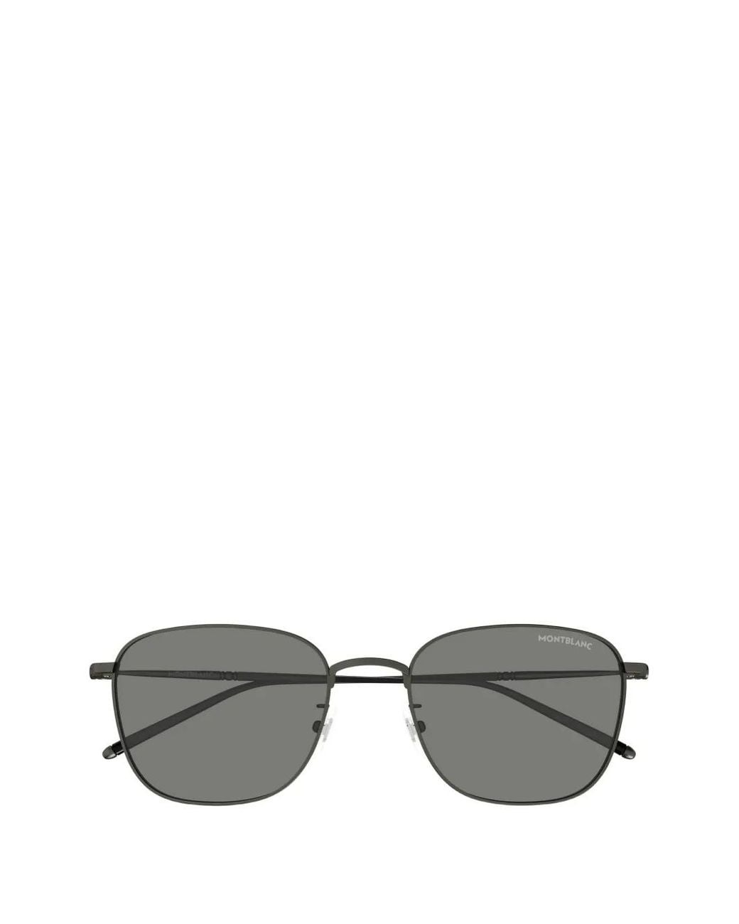 MONT BLANC EYEWEAR Gray Square-Frame Titanium Sunglasses for men