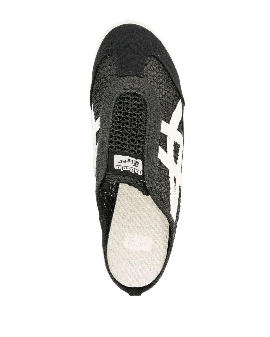 Onitsuka Tiger Black Mexico 66 Sabot Mesh Slippers