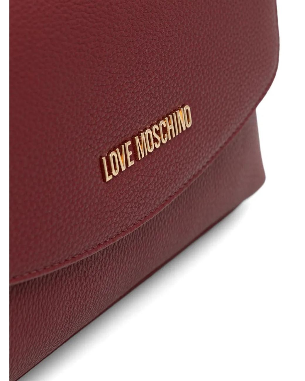 Love Moschino Purple Logo-Lettering Cross Body Bag