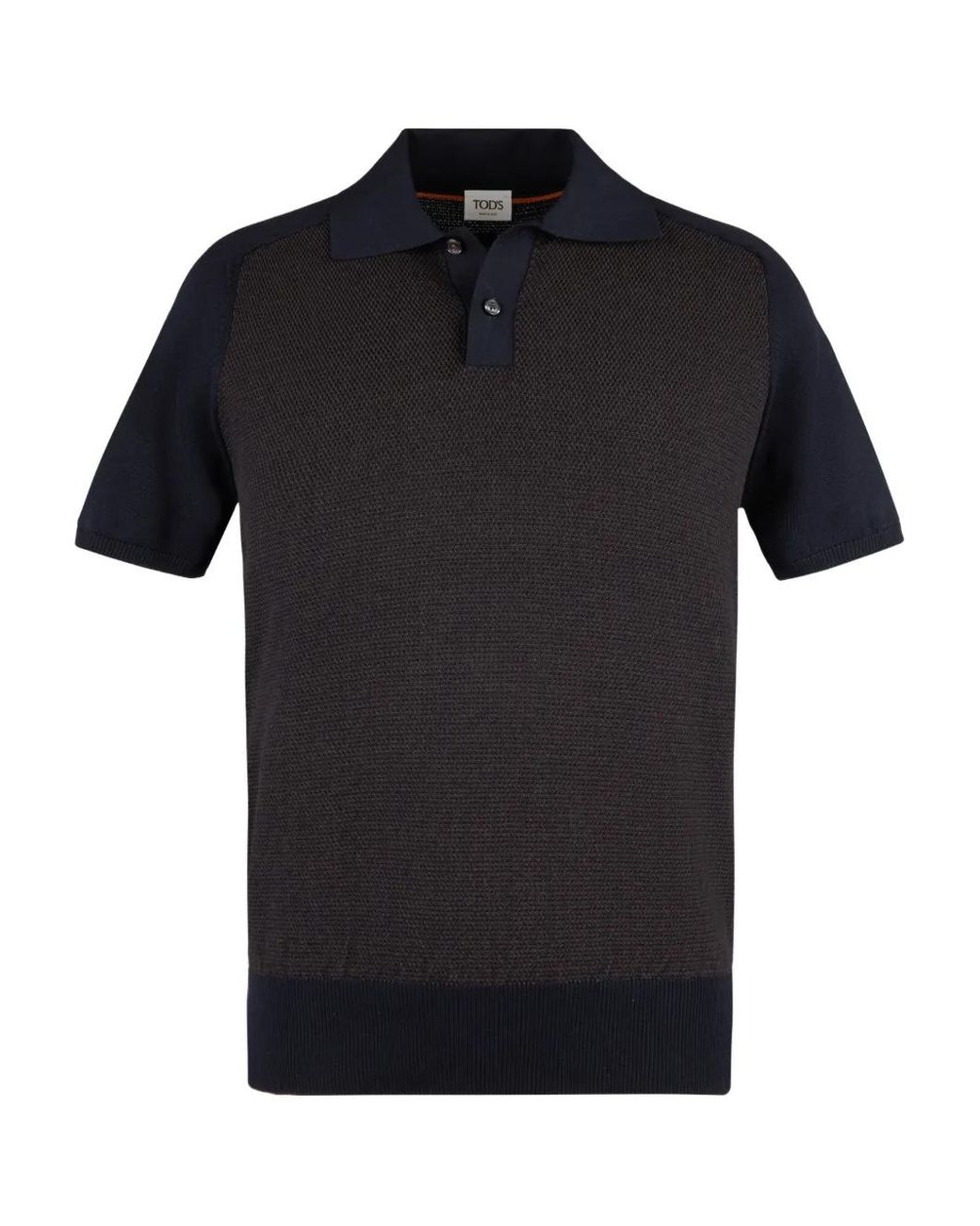 Tod's Black Silk Blend Polo Shirt for men
