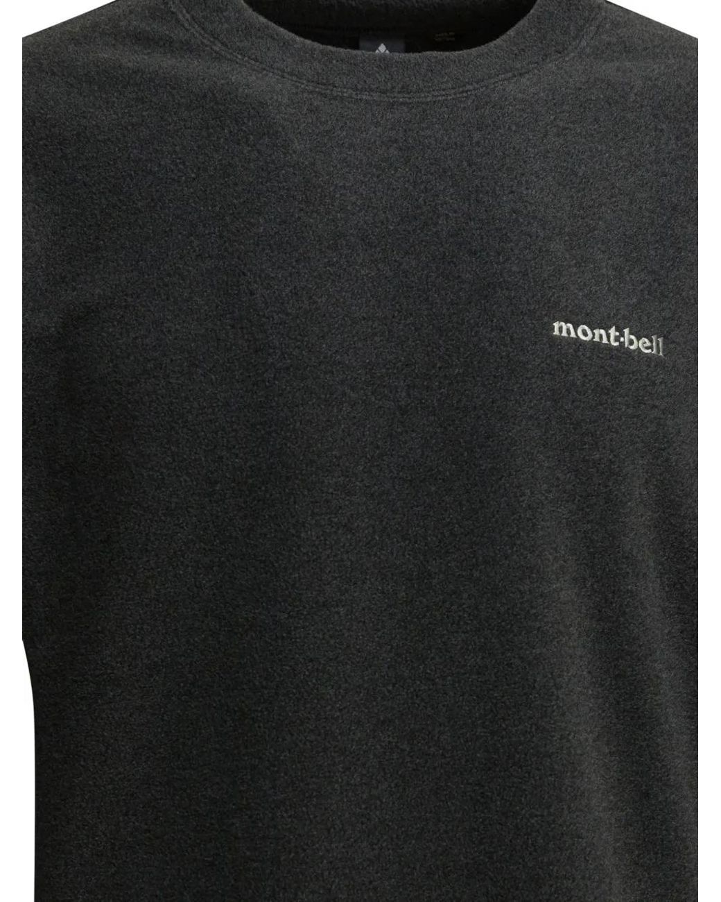 Montbell Black Climaplus100 Sweatshirt for men