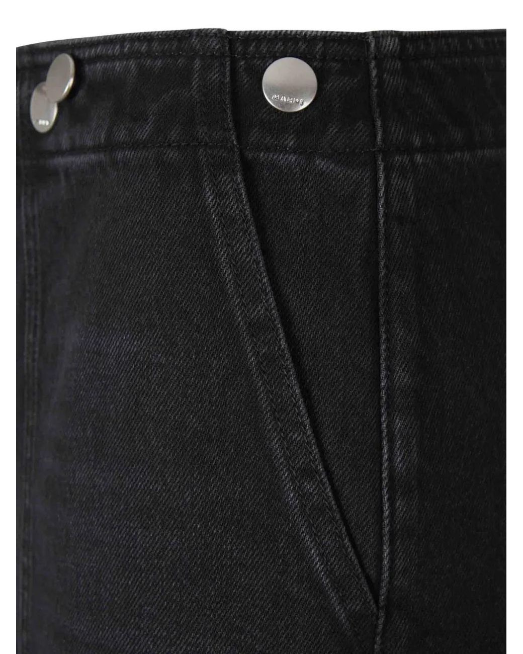 Marni Black Buckle-Detail Jeans