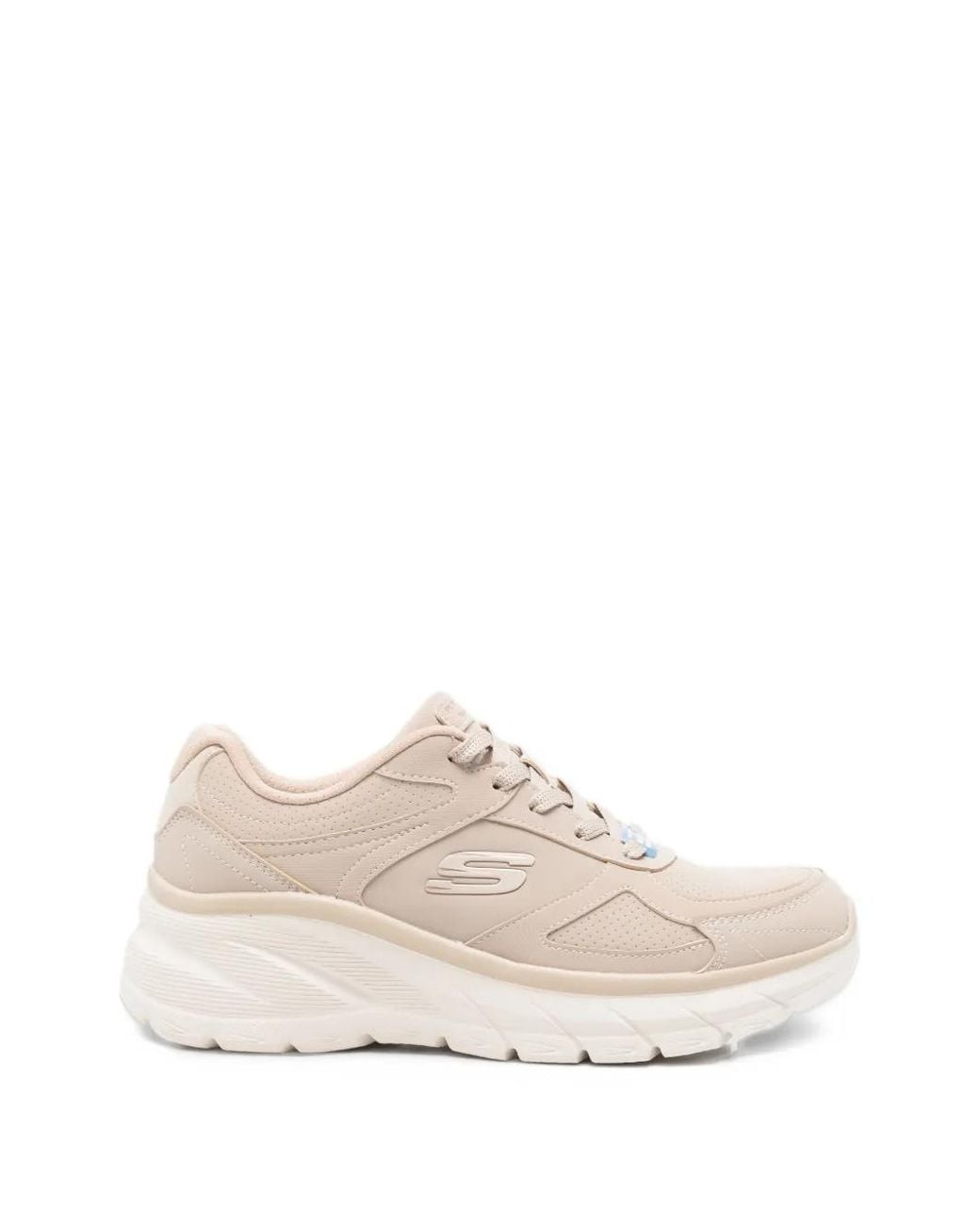 Skechers White Fashion Fit Panelled Sneakers