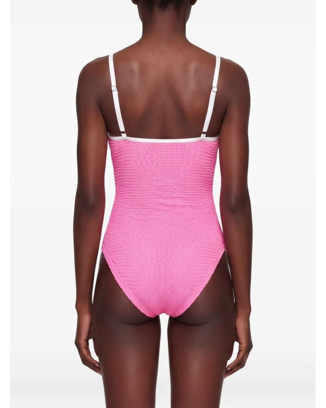 Paramidonna Pink Marisia Textured One-Piece Swimsuit
