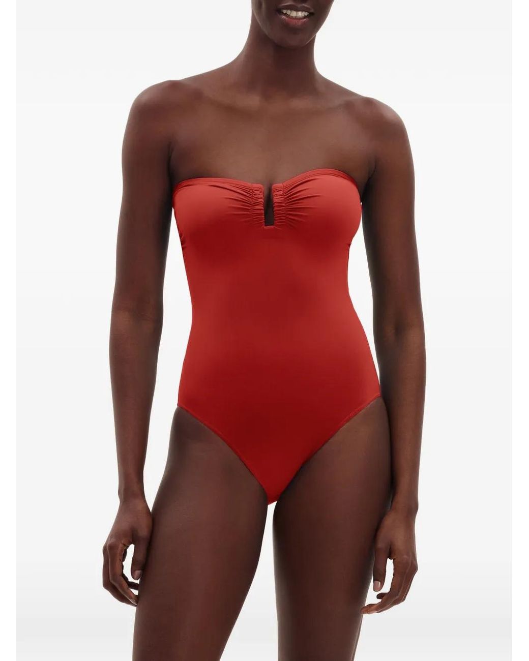 Eres Red Maillot De Bain Cassiopée À Fronces